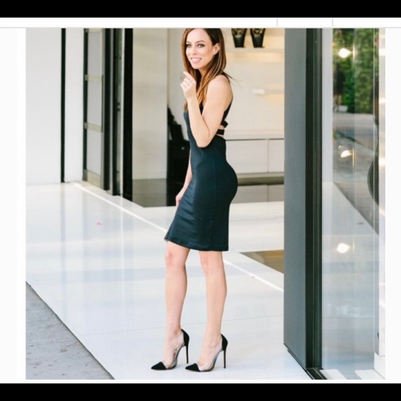 Fabletics Black Dress with Mesh Racer Back w/ Straps Built in Bra with Inserts - Picture 3 of 13